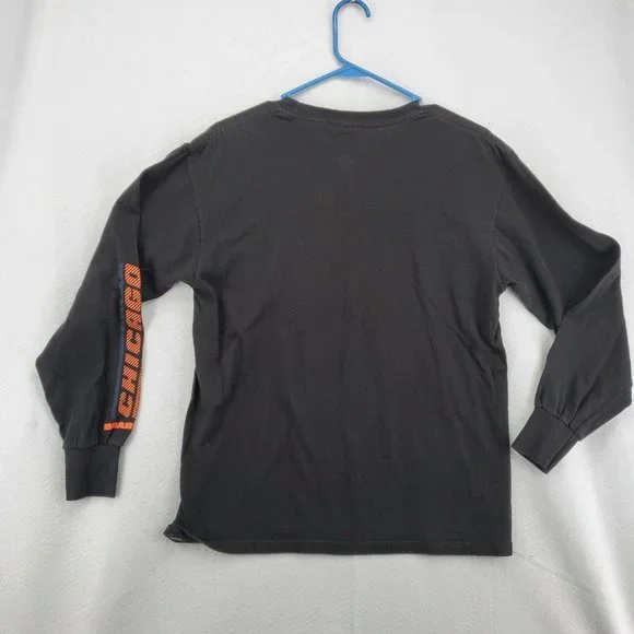 Chicago Bears Shirt Women's Long Sleeve NFL Team Apparel Black Medium - Picture 9 of 12